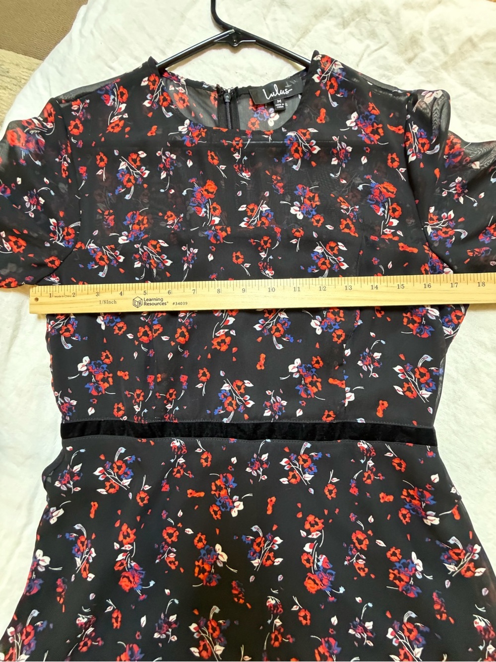 Lulus Long-Sleeve Ruffle Mini Dress - Medium - Picture 16 of 16